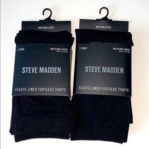 Steve Madden Fleece Lined Footless Tights